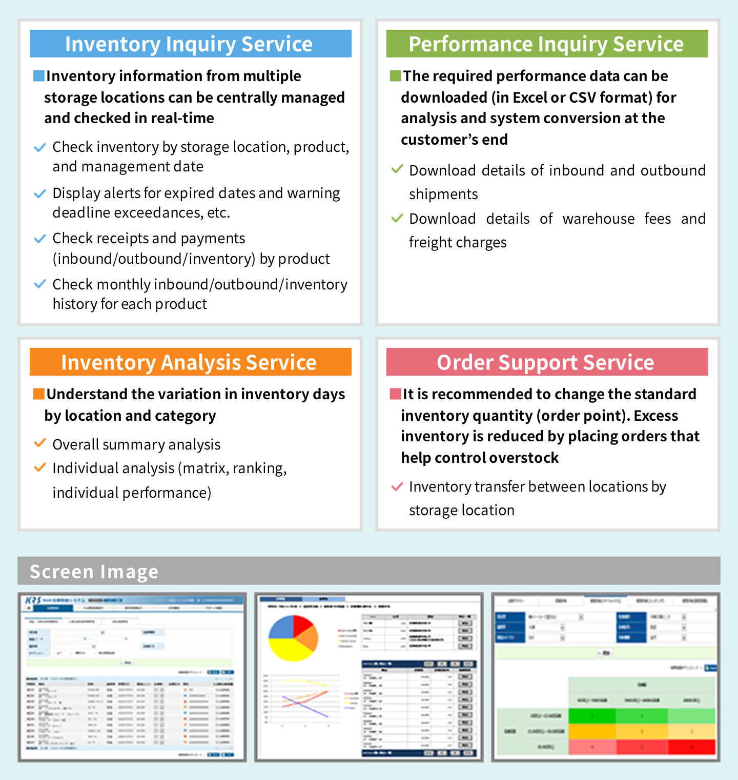 KRS-Web Information Services Content Diagram