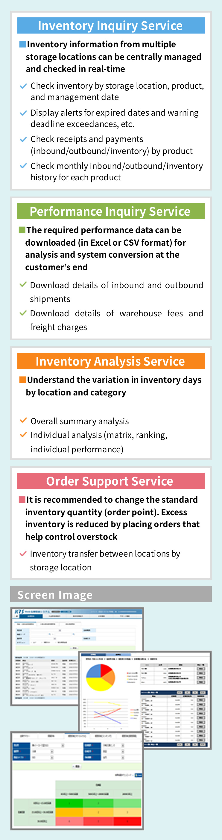 KRS-Web Information Services Content Diagram